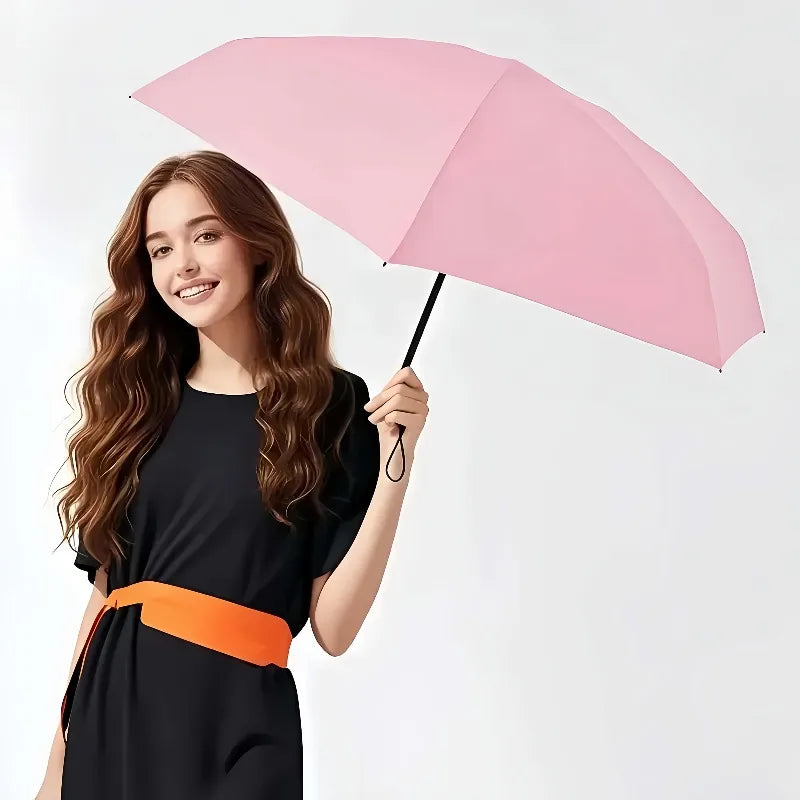 1pc 6 bones sunshane Umbrella Manual Opening And ClosingPerfect for Sun Protection And Portability for Commuting, Shopping