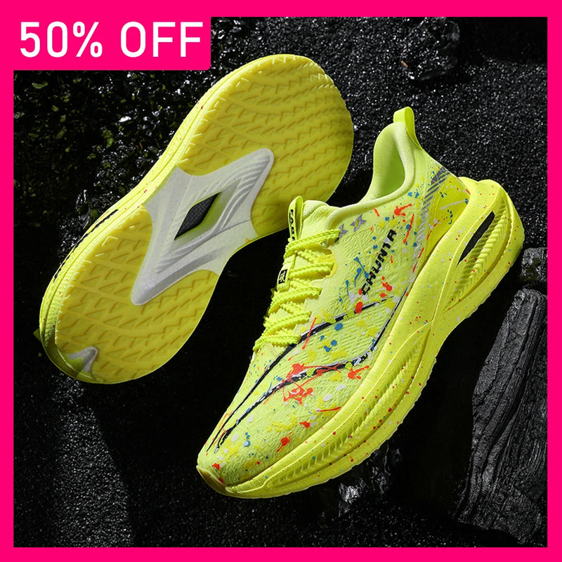 Mens Running Shoes 2026 New Professional Marathon Training Rebound Tennis Shoes Breathable Lightweight Outdoor Sneakers for Men