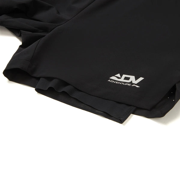 ខោរត់បុរស Li-Ning 2 IN 1 LN DRY 88% Polyester 12% Elastane ការពារកម្តៅថ្ងៃ ចង្កេះអាចលៃតម្រូវបាន ខោ Lining Sport AKSW303