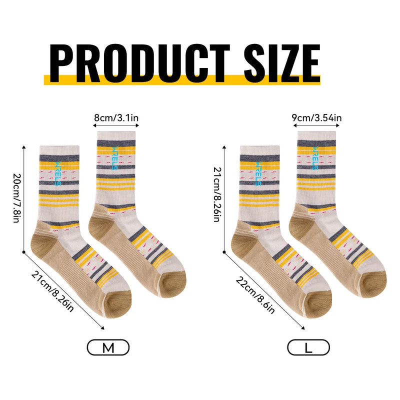 WRELS 1/2/3pairs Merino Wool Socks Compression Thick Cushion Warm Walking Moisture Wicking Non-Slip Hiking Wool Socks