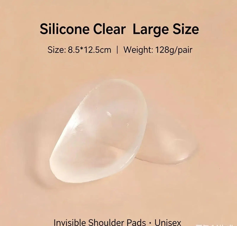 Universal Silicone Shoulder Pad Sponge Right Angle Anti-Slip Narrow Shoulder Tape Invisible for Men's Clothing Accessory