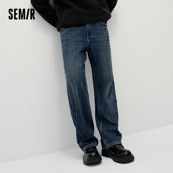 ខោខូវប៊យបុរស Semir រាងរលុង ជើងត្រង់ រចនាប័ទ្មធ្វើដំណើរប្រចាំថ្ងៃ ស្ទីលទន់ 2026 រដូវរងា ប្រវែងពេញ សមល្មមស្រួល