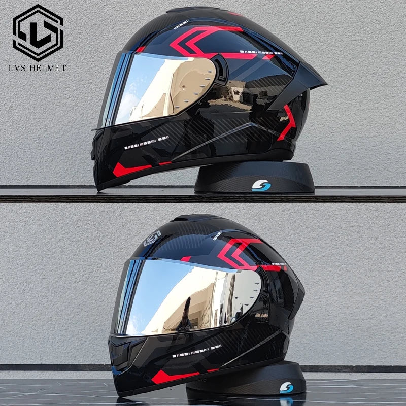 Motorcycle Helmets for Men and Women Wear Double Lens Locomotive Helmets Cascos Para Capacete Da Motocicleta