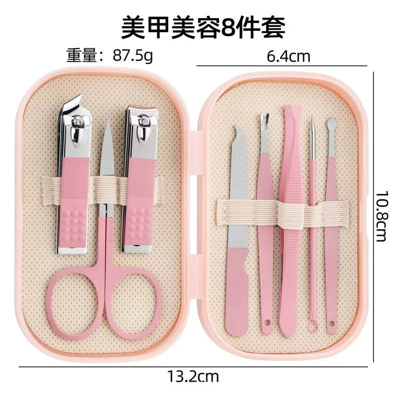 Nail Clipper Set, Nail Clipper, Ear Scoop, Home Nail Tools, Clippers, 14-Piece Set, Box for Removing Dead Skin