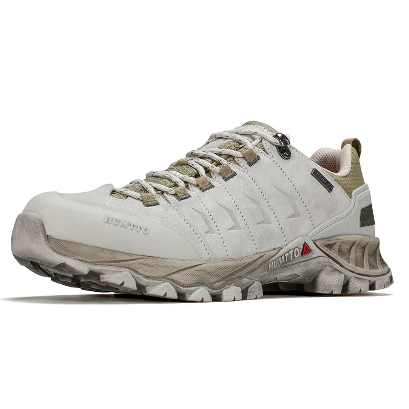 HUMTTO Non-slip Hiking Shoes Men Outdoor Men's Sports Shoes Leather Safety Walking Sneakers Man Breathable Trekking for Boots