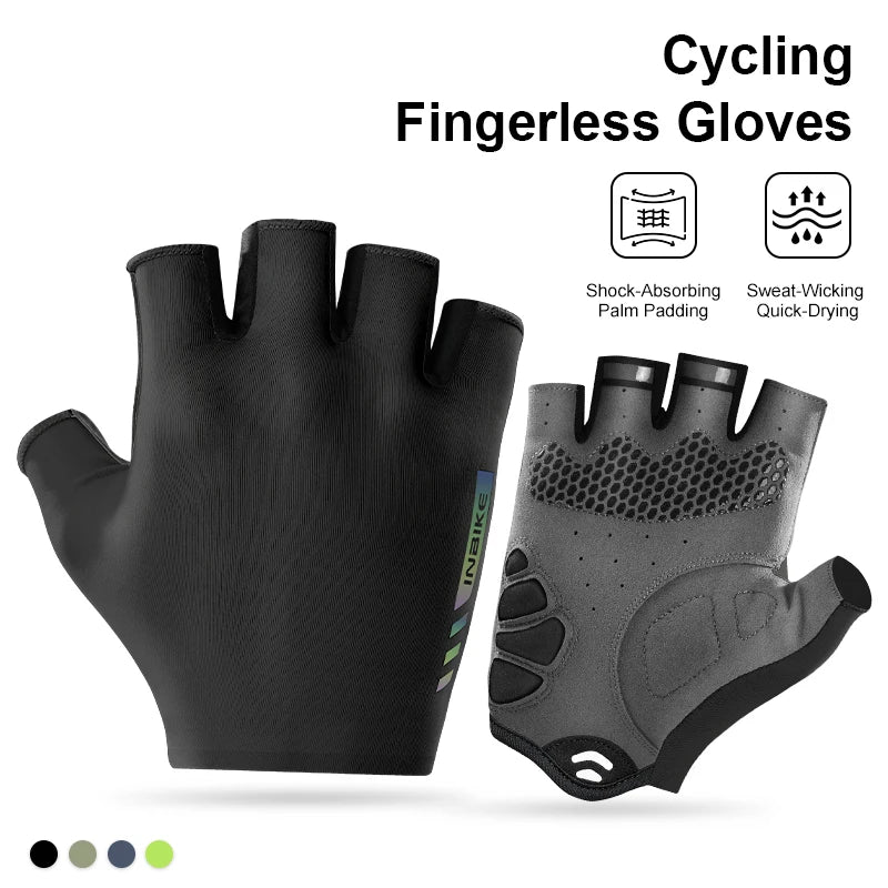 INBIKE Clearance Sale! Men's Cycling Gloves Half Finger Padded for Road Mountain Bike Gloves Summer Riding Bicycle Gloves Gear