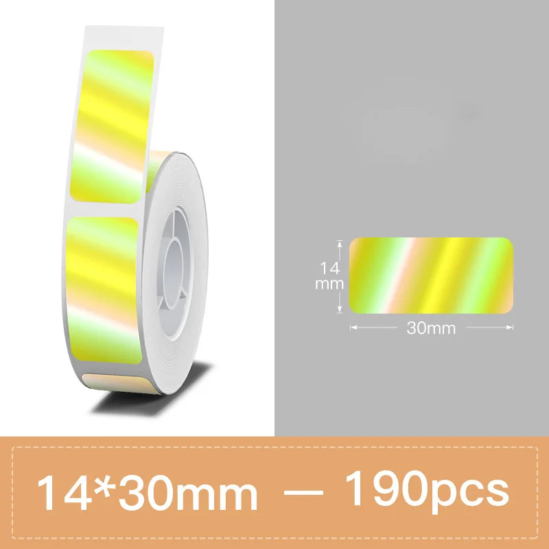 Niimbot N1/B18 PET Label Paper 2 Rolls Scratch-Resistant Tapes Carbon Ribbon Sticker Keep 8-10 Years For Portable Label Printer