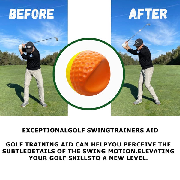 Golf Swing Trainer Aid Impact Ball Perfect Your Golf Swing and Lower Your Scores TA035