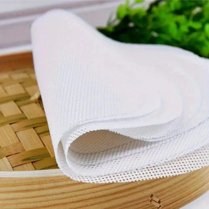 5pcs/set Reusable Silicone Non-Stick Steamer Liners, Round Steaming Mat for Bamboo Steamer Cooking, Heat Resistant Kitchen