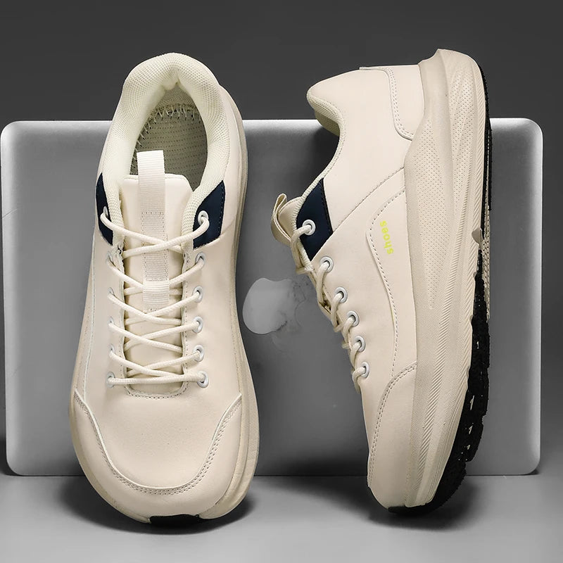 Men's wide-headed racing running shoes four seasons breathable light outdoor casual sneakers classic students speed sports shoes
