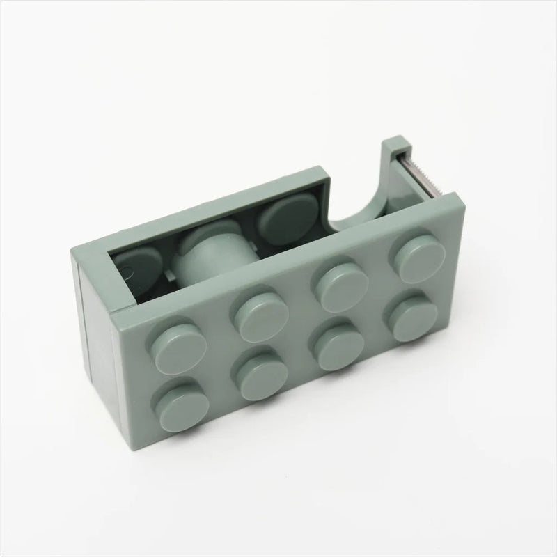 1pc Building Block Tape Holder, Cultural And Creative Tape Holder, Transparent Tape Cutter, Office Tape Box, Tape storage box