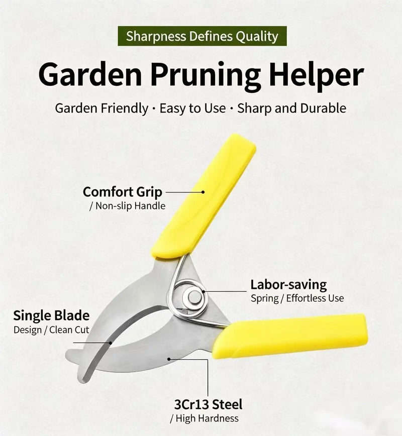 Stainless Steel Fruit Tree Pruning Shears Branch Cutting Bark Ring Peeling Gardening Scissors for Home Garden