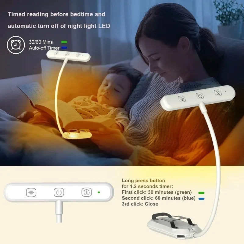 ភ្លើង សៀវភៅ LED 25/20 ភ្ជាប់ ជាមួយ នឹង ខ្សែ ភ្លើង 5 ពន្លឺ ចង្កៀង ក្បែរ គ្រែ 360 ដឺក្រេ ភ្លើង ក្បាល ហ្គោស ចល័ត សម្រាប់ ប្រើ ពេល យប់ មិន ភ្លឹបភ្លែតៗ ភ្លើង ថែរក្សា ភ្នែក