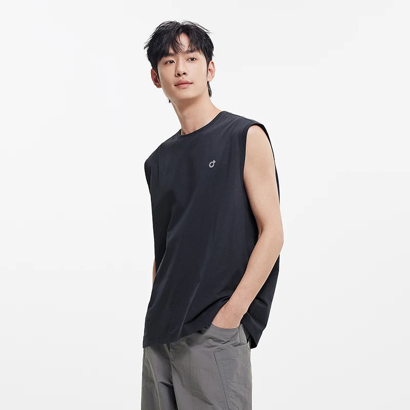 Semir Quick-Dry Sun Protection Sleeveless Shirt Men Sporty Loose Fit 2025 Summer New Athletic Top for Outdoor Activities