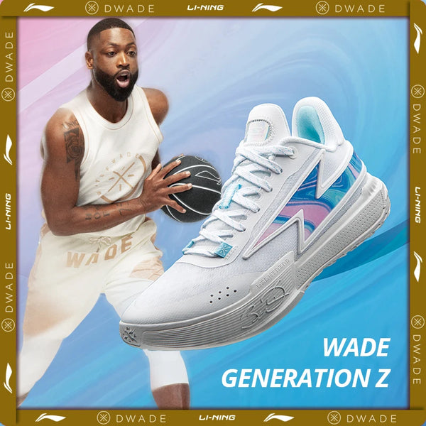 ស្បែកជើងបាល់បោះបុរស Li-Ning WADE GENERATION Z លើទីលាន ទន់ និងមានខ្យល់ចេញចូលបានល្អ ស្បែកជើងក្រុម LiNing Son of Flash Basic ABPU027