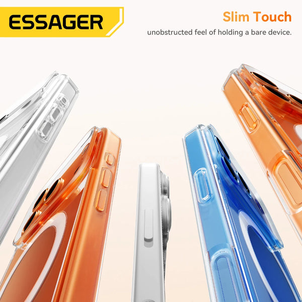 ស្រោម ម៉ាញេទិក Essager សម្រាប់ iPhone 17 Series ស្រោមការពារការប៉ះទង្គិច សាកថ្មឥតខ្សែ សម្រាប់ Magsafe សម្រាប់ iPhone 17 Pro Max 17 Air
