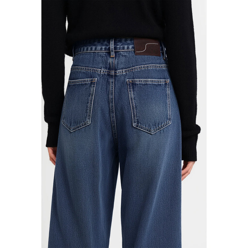 Amii Women's Jeans Cotton Denim Trouser Glitter Casual Vintage Slimming Fashion Straight Pants 2026 Autumn Women Jeans 12643113