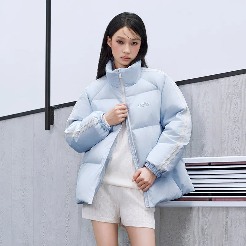 Semir Women Down Jacket 90 Percent Down Fill Water Repellent Windproof Raglan Sleeve Stand Collar Sport Style 2026 New