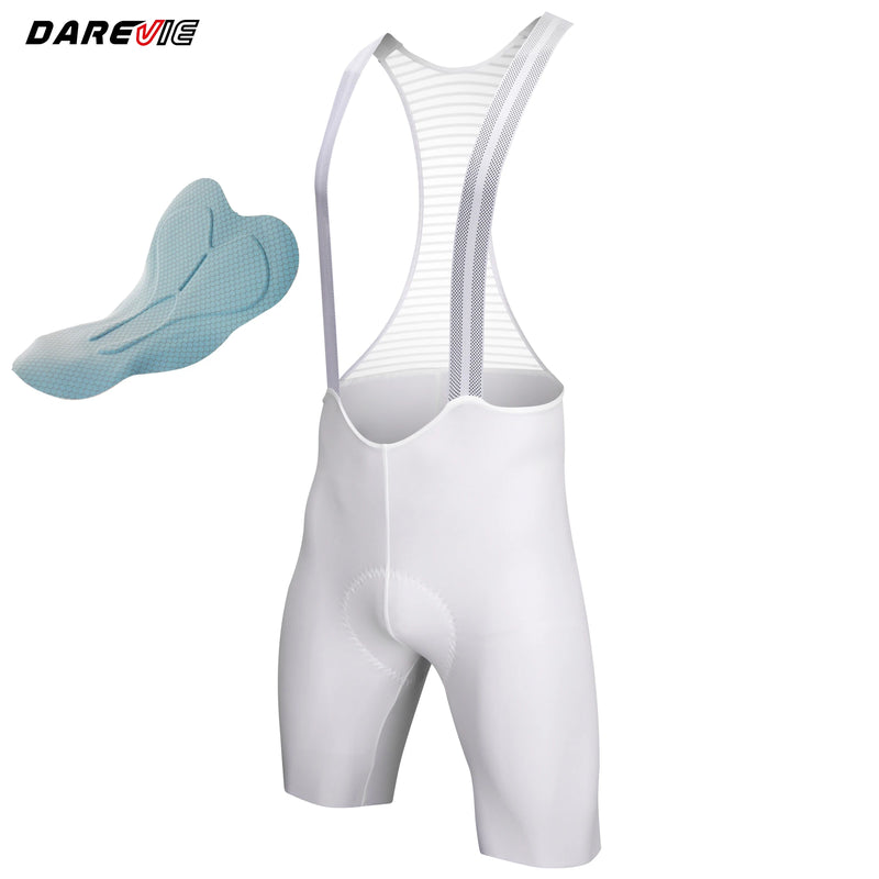ខោជិះកង់បុរស DAREVIE គ្មានថ្នេរ 2.0 90kg/m³ Pad ខោជិះកង់បុរសសម្រាប់ផ្លូវ MTB 7CM មិនរអិល Bretelelle ឈុតជិះកង់បុរស