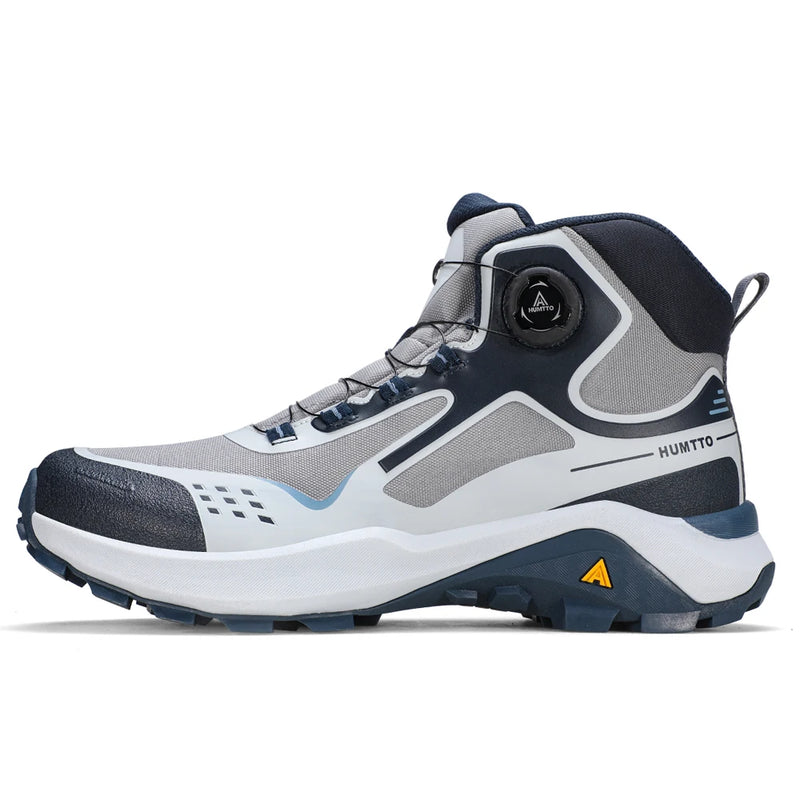 HUMTTO Winter Keep Warm Hiking Shoes for Men's High Top Outdoor Anti Slip Wear-resistant Sports Shoes Lightweight Trekking Boots