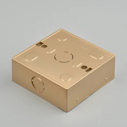 Depoguye For wall switch socket external mounting box, 86mm*86mm socket cable box white gold gray black