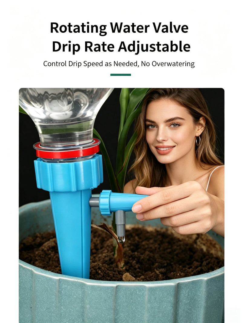 3 Pieces Lazy Automatic Watering God Drip Irrigation Adjustable Drip Dispenser Water Flow Rate Automatic Watering