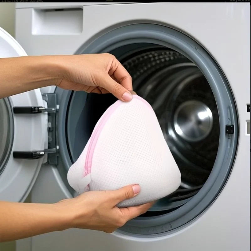 1PC Semicircular Bra Laundry Bags, for Underwear, Socks Prevents Tangling, Deformation, Abrasion, Protects Clothes, 2 Colors Opt
