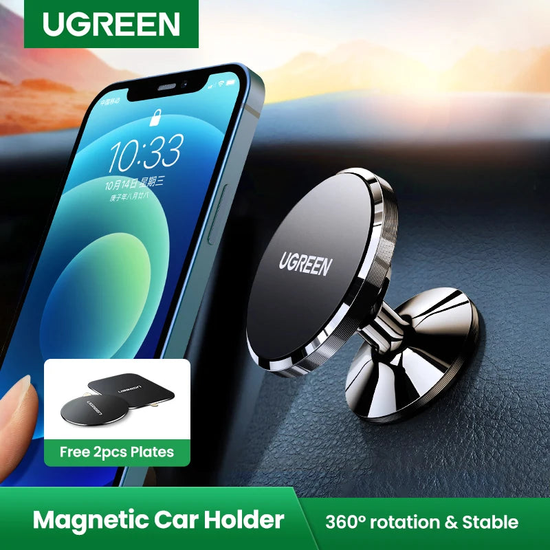 UGREEN Magnetic Car Phone Holder for iPhone 16 15 14 Pro Max Samsung Xiaomi Car Holder for Phone Dashboard Phone Holder Stand