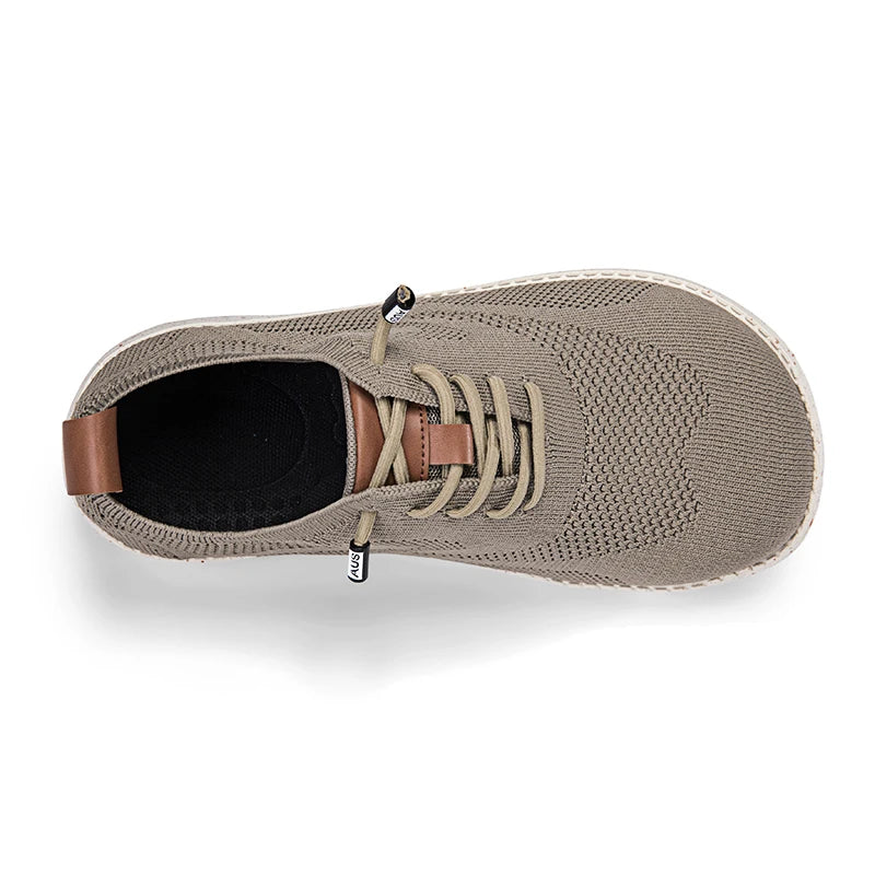 Men's Mesh Brogue Casual Sneakers Wide Toe Box Breathable Knit Upper Lace-Up Summer Lightweight Comfort Shoes Big Size 48 49 50