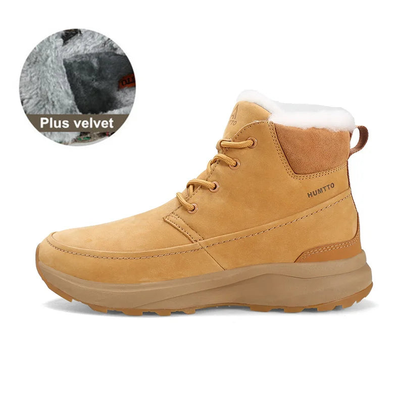HUMTTO Winter Shoes for Men Waterproof Hiking Shoes Sports Climbing Trekking Boots Mens Luxury Designer Outdoor Sneakers Male