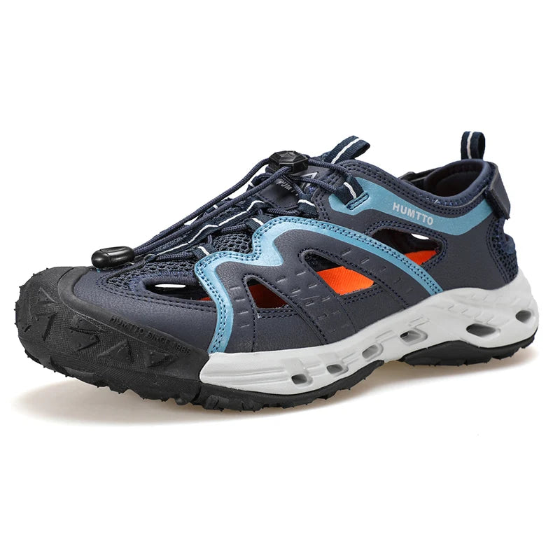 HUMTTO Summer Sneakers Men Breathable Trekking Shoes for Men's Luxury Designer Anti-slip Sports Outdoor Water Hiking Sneaker Man