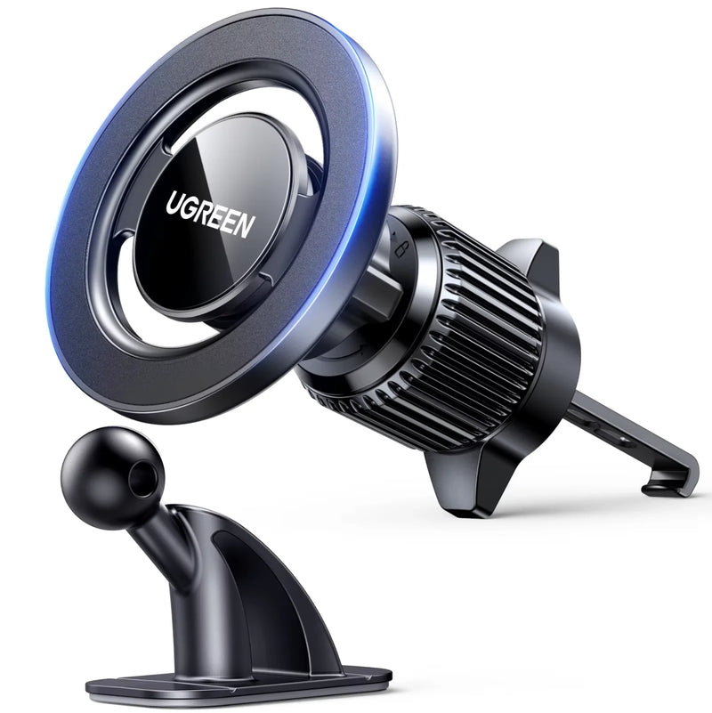 UGREEN Magnetic Car Phone Holder Strong Magnets 2 IN 1 360° Rotatable Car Mount For Magsafe iPhone 16 15 Pro Samsumg S25 Xiaomi