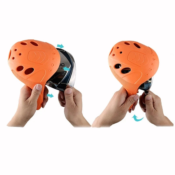 Golf Club Head Cover 4 Pcs/set 1/3/5/UT Full Set of Wood Poles Waterproof High-elastic Material Easy To Use Save Space GT025