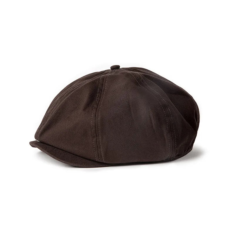 Maden Men's Casual Newsboy Hat Retro Beret Painter Cap Peaky Blinder Wild Casual Octagonal Cap Baseball Coffee Fashion