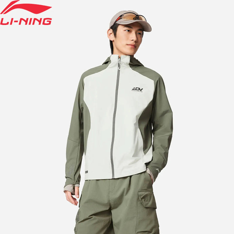 អាវ ខ្យល់ រត់ បុរស Li-Ning LN WIND PROOF 94% Polyamide 6% Elastane Reguler Fit LiNing អាវ កីឡា អាជីព AFYV001