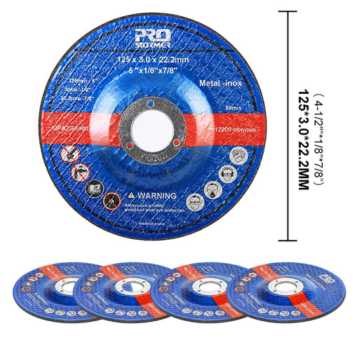1mm/3mm Grinding Wheel 115mm/125MM 5PCS Suitable For Electric Angle Grinder/Angle Grinder Protective Cover PROSTORMER