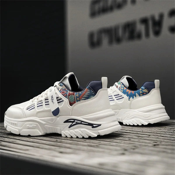 Chunky sneakers four seasons new soft sole comfort outdoor Men's running shoes fashion breathable light speed casual sports shoe