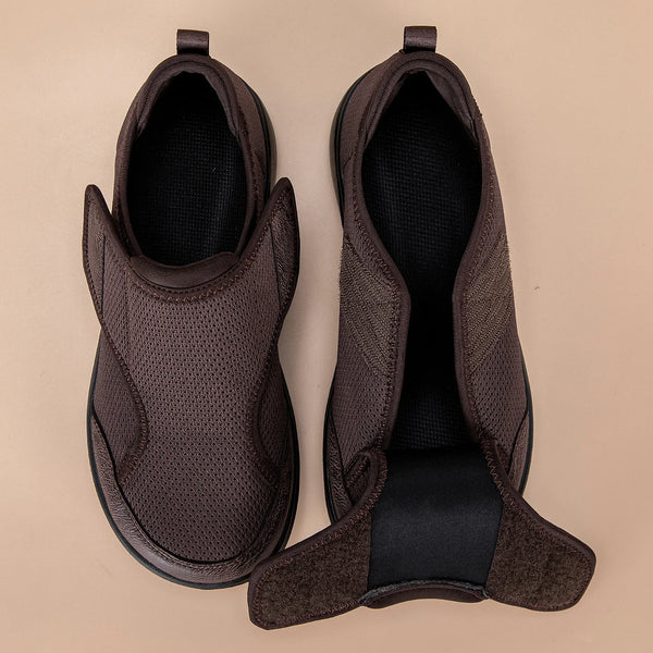Wide Toe Box Shoes Men Women Non Slip Easy on Diabetic Shoes Swollen Feet Orthopedic Walking Shoes Relieves Pressure on Bunions