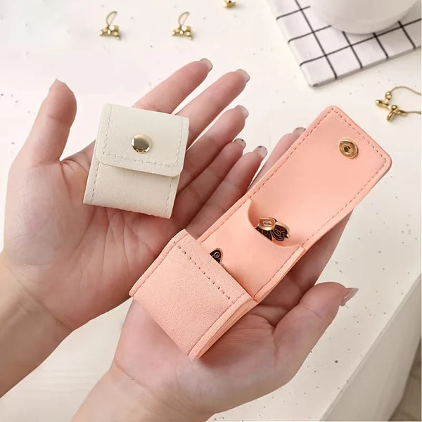 1pc Convenient Divided Jewelry Bag, Travel Classification Ear Stud Jewelry Bag, Jewelry Storage Box, Storage Bag.