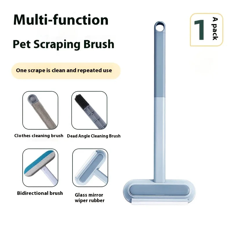 Multi-functional 2-in-1 Pet Hair Cleaning Brush-Washable and reusable, extended and durable handle, suitable for carpet/sofa/cat