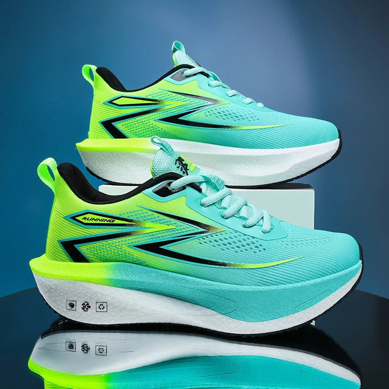 Men's lightweight casual sneakers Four seasons new breathable soft-sole outdoor racing running shoes students speed sports shoes