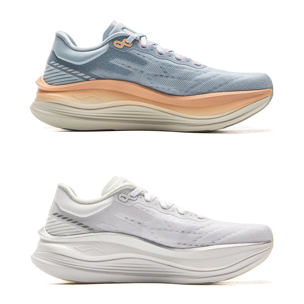 ស្បែកជើងរត់ Li-Ning សម្រាប់នារី YUEYING 5 PRO Optimized Cushion ជាមួយនឹងប្រអប់ម្រាមជើងធំទូលាយ SUPER BOOM ស្បែកជើងប៉ាតា Lining ឆ្លុះបញ្ចាំង ARHV014