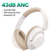 UGREEN HiTune Max5 Headset Hybrid Active Noise Cancelling Earphone Wireless Bluetooth Headphones 90H Playtime Hi-Res Audio LDAC White CHINA