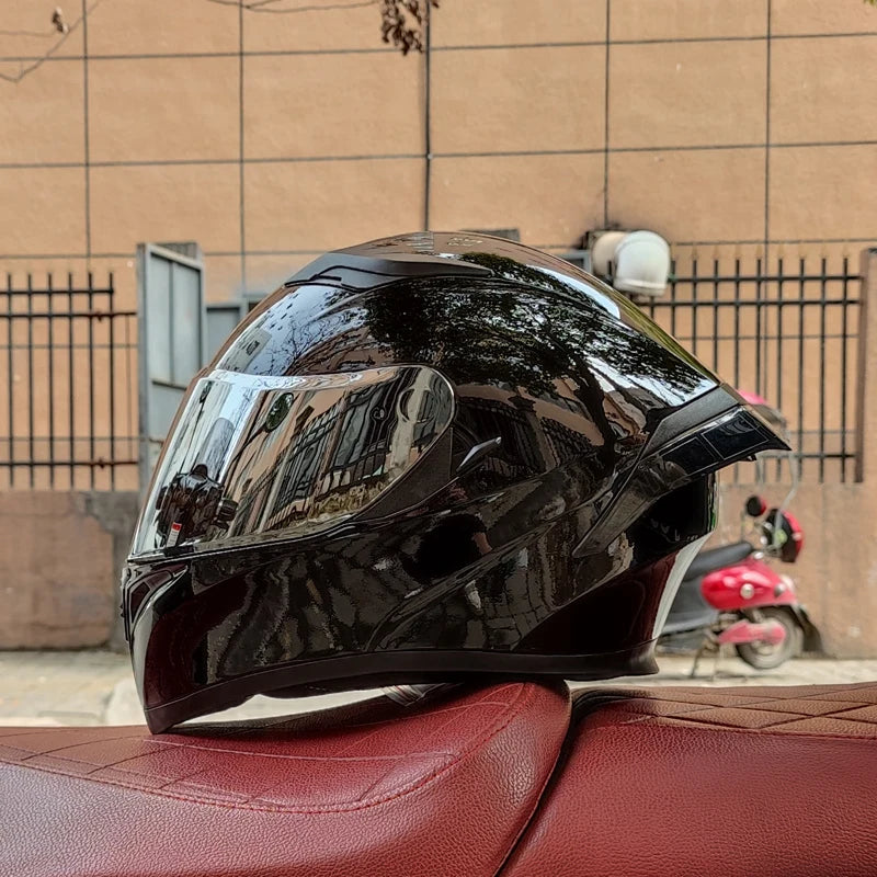 Motorcycle helmet double lens full mask capacete de moto cyclist casco para moto kask helmets