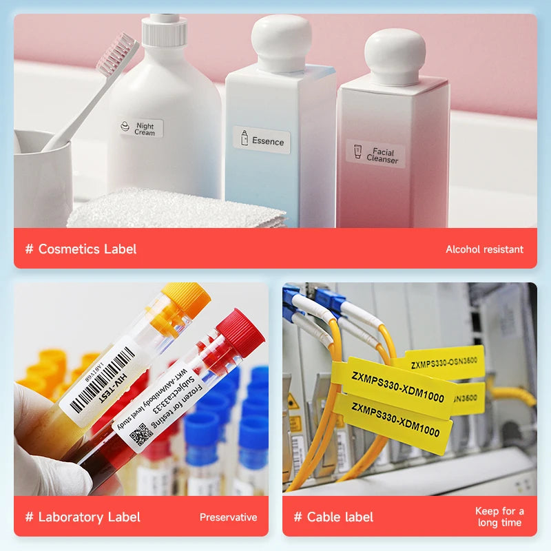 Niimbot N1/B18 Thermal Transfer Label Sticker Printer Mini Label Maker With Ribbon PET Papers For Jewelry Store Cable Cosmetics