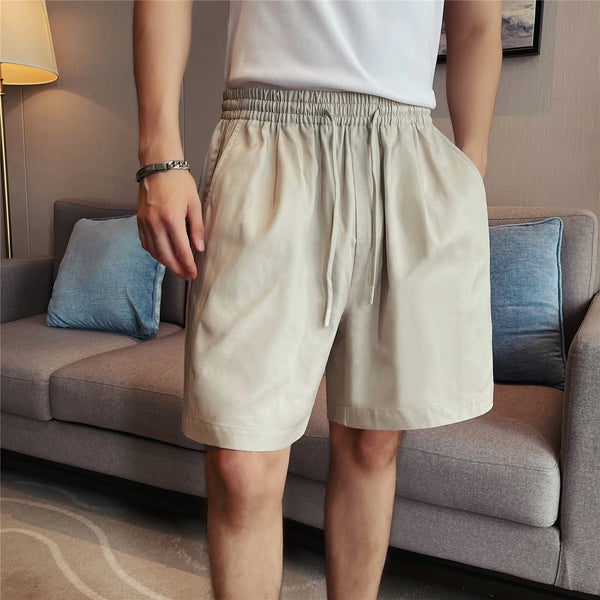 Men's Tencel Linen Blend Casual Shorts – Breathable, Lightweight & Cool-Touch Drawstring Waist for Summer