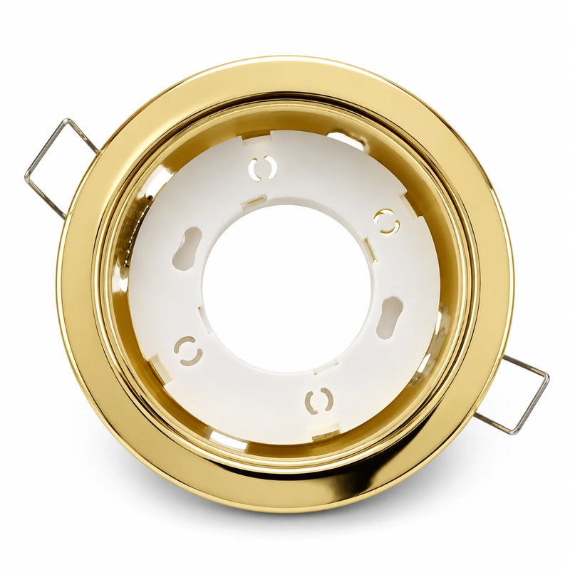 ចង្កៀងពិដាន JOYINLED 1/2/6PCS GX53 LED Downlight ស៊ុមសម្រាប់ដាក់ចង្កៀងពិដានរាងមូល ទំហំ 105mm សម្រាប់ដាក់ចង្កៀង ពណ៌ខ្មៅ