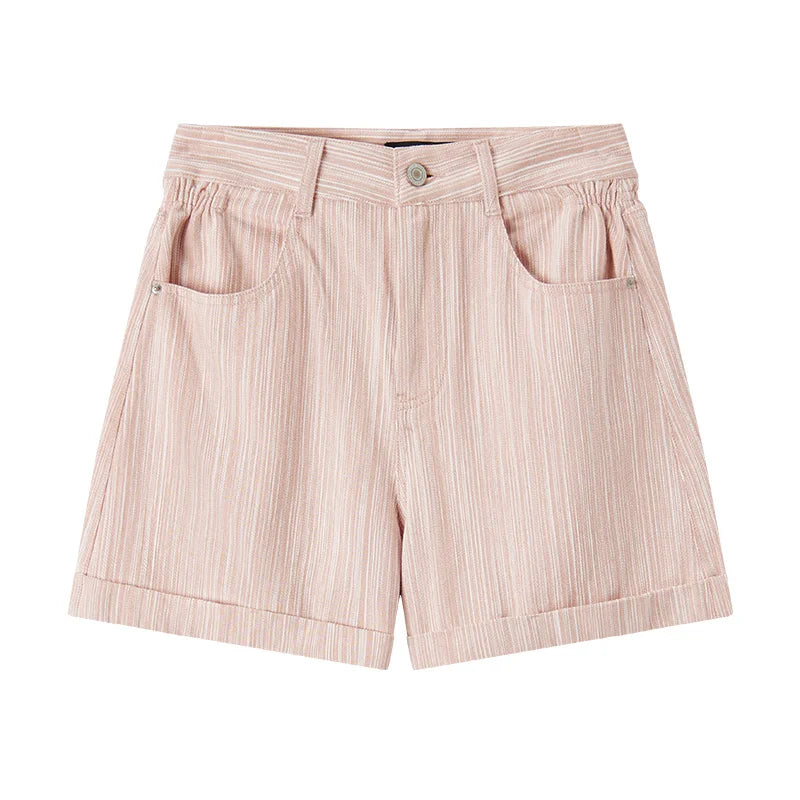 Semir Casual Pants Women Simple And Clever Design 2024 Summer New Fashionable Folded Hem Shorts For Petite Figures