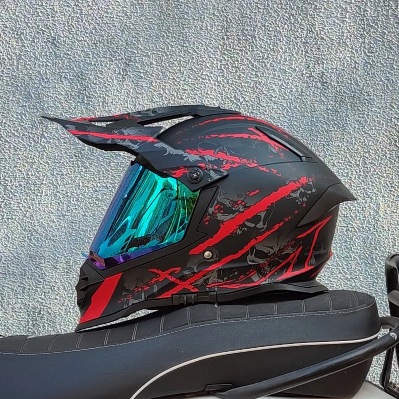New LVS Off-road Helmet Professional Mountain Downhill Pull Helmet Capacete ATV ATV Casco Full Face Cross Helmet