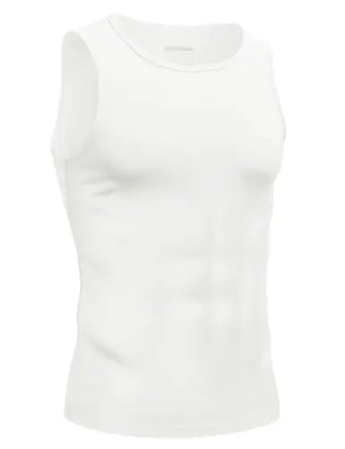 TACVASEN Mens Compression Summer Quick Dry Stretchy Tank Top Sleeveless Lightweight Slimming Breathable Workout Gym Muscle Shirt